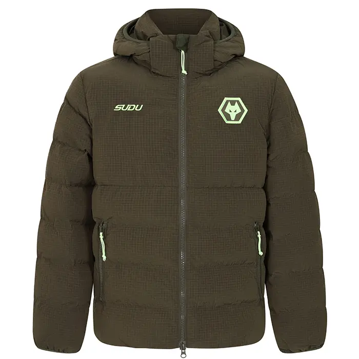 Wolverhampton Wanderers Store | Shop Official 2025-26 Players Travel Padded Jacket – Junior Wolves Gear